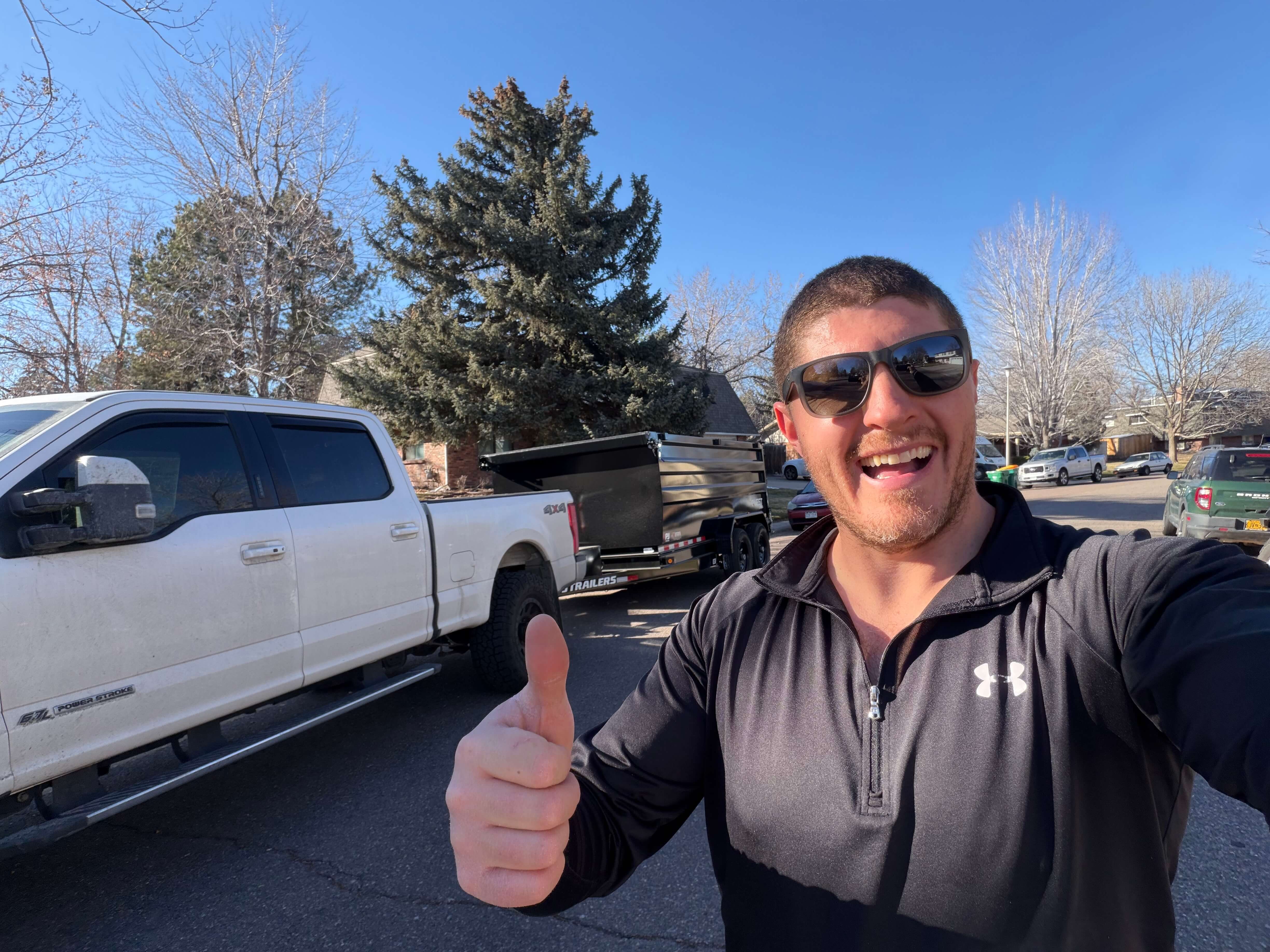 Mountain Goat Junk Co. truck ready for junk removal